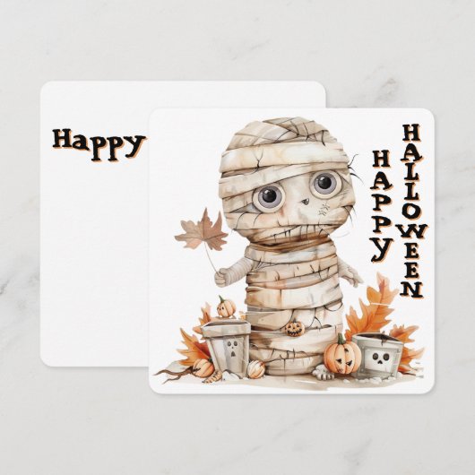 Autumn Wrapped - Mummy in de pompoenvlek (Voorkant / Achterkant)