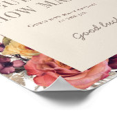 Autumn Wreath Arch Tan Baby Shower Guess How Many Poster (Hoek)