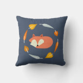 Autumn Wreath Baby Red Fox Kussen (Achterkant)