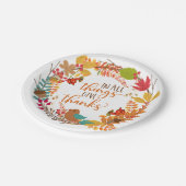 Autumn Wreath geeft Bedankt Papieren Bordje (Gekanteld)