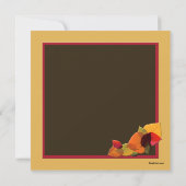 Autumn Wreath Invitation Kaart (Achterkant)