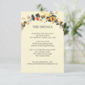 Autumn Wreath | Moderne huwelijksbezoekersgegevens Kaart (Staand voorkant)