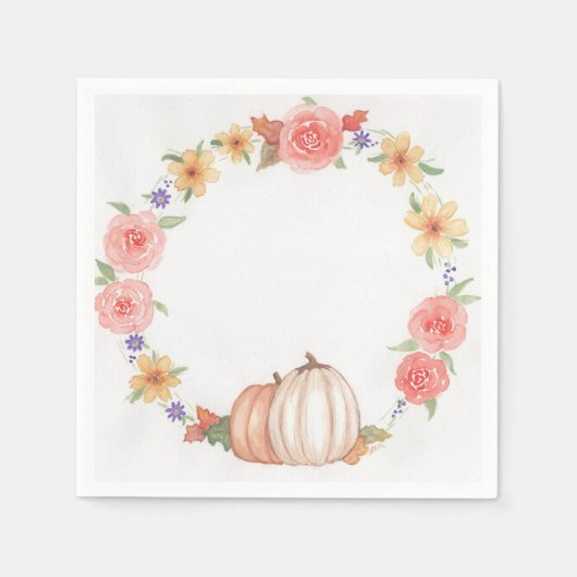 Autumn Wreath Servet (Voorkant)