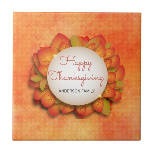 Autumn Wreath Tegeltje (Voorkant)