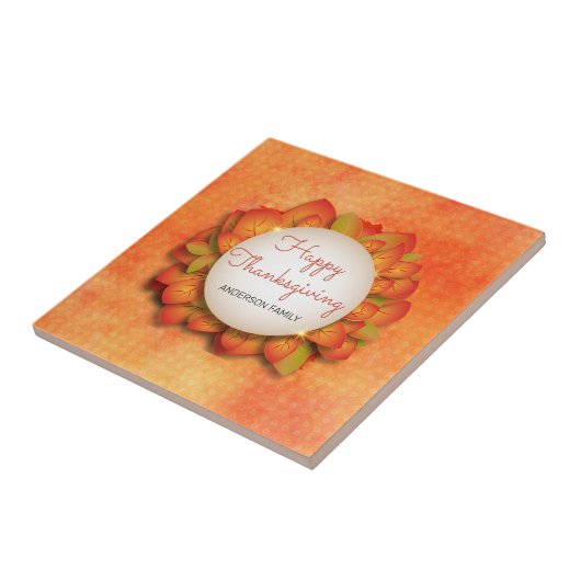 Autumn Wreath Tegeltje (Zijkant)