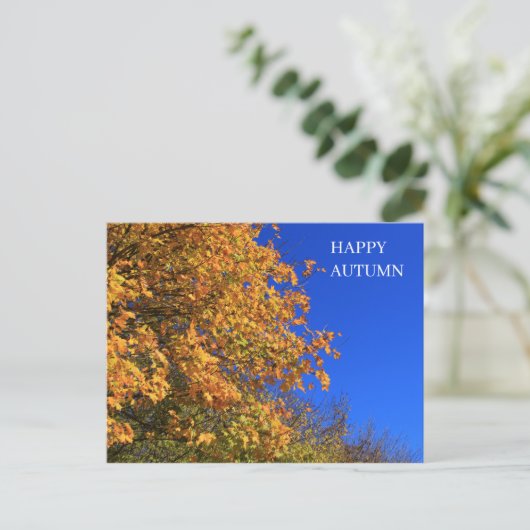 Autumn Yellow Forest Briefkaart (Staand voorkant)