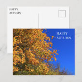 Autumn Yellow Forest Briefkaart (Voorkant / Achterkant)