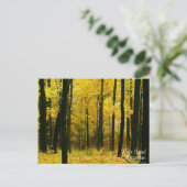 Autumn Yellow Forest Briefkaart (Staand voorkant)