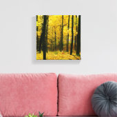 Autumn Yellow Forest Canvas Afdruk (Insitu (Woonkamer))