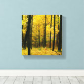 Autumn Yellow Forest Canvas Afdruk (Insitu (Houten vloer))