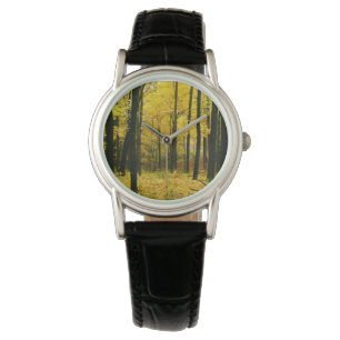Autumn Yellow Forest Horloge