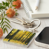 Autumn Yellow Forest Sleutelhanger (Voorkant Rechts)