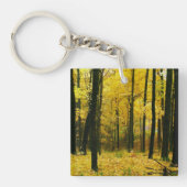 Autumn Yellow Forest Sleutelhanger (voorkant)