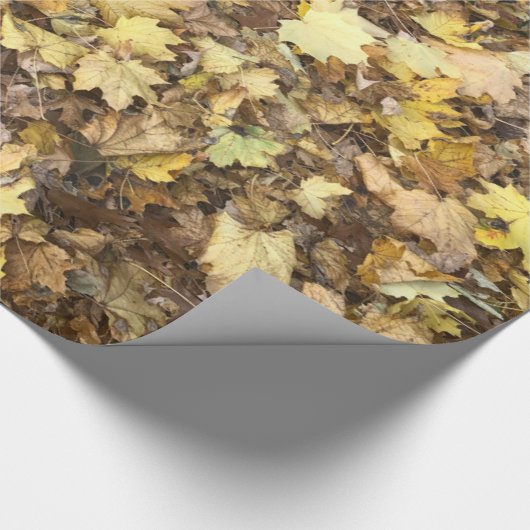 Autumn Yellow Leaves Collection Cadeaupapier (Hoek)