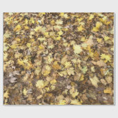 Autumn Yellow Leaves Collection Cadeaupapier (Vlak)