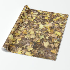 Autumn Yellow Leaves Collection Cadeaupapier