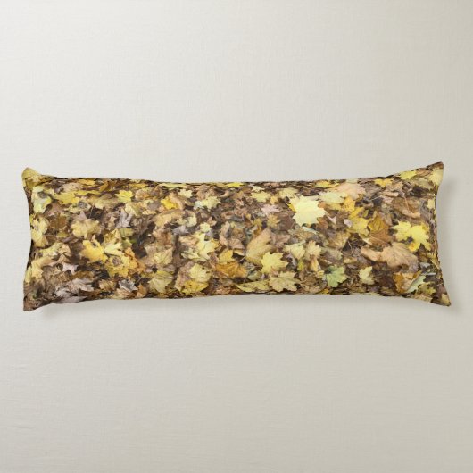 Autumn Yellow Leaves Collection Lichaamskussen (Achterkant)