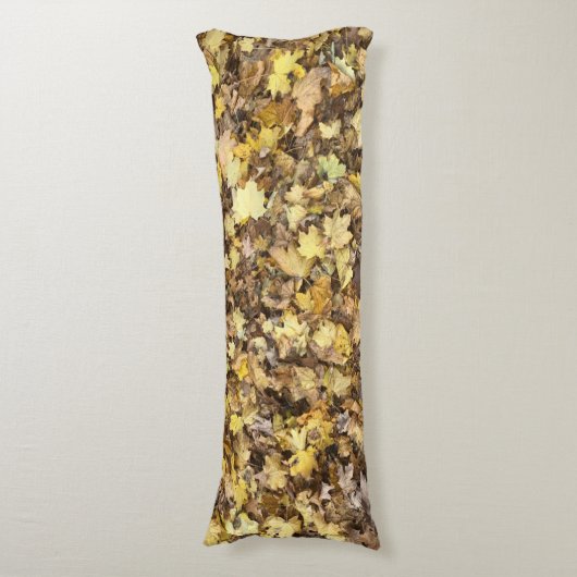 Autumn Yellow Leaves Collection Lichaamskussen (Voorkant Verticaal)