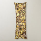 Autumn Yellow Leaves Collection Lichaamskussen (Achterkant (Verticaal))