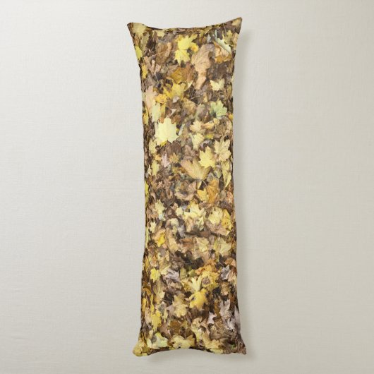 Autumn Yellow Leaves Collection Lichaamskussen (Achterkant (Verticaal))