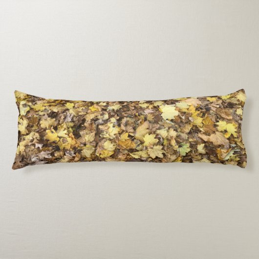 Autumn Yellow Leaves Collection Lichaamskussen (Voorkant)