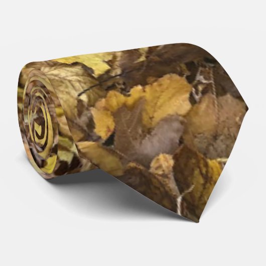 Autumn Yellow Leaves Collection Stropdas (Opgerold)