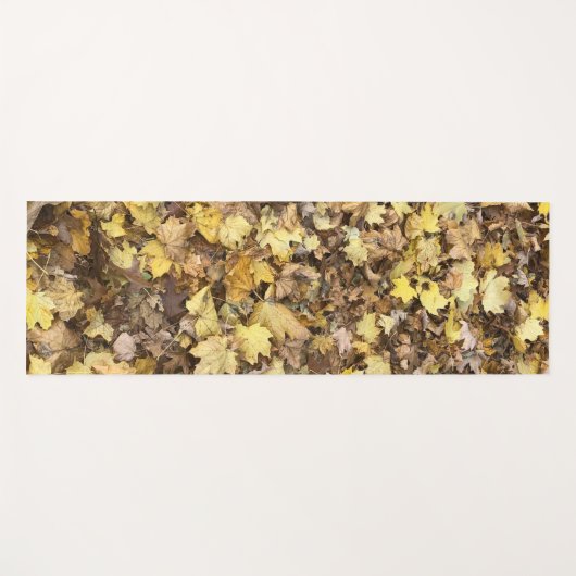 Autumn Yellow Leaves Yogamat (Voorkant (horizontaal))