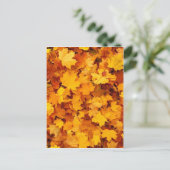 Autumn Yellow Maple Leaves Briefkaart (Staand voorkant)