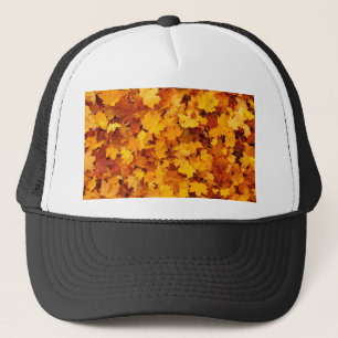 Autumn Yellow Maple Leaves Trucker Pet