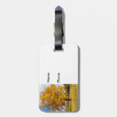 Autumn Yellow Sugar Maple Bagagelabel (Achterkant verticaal)