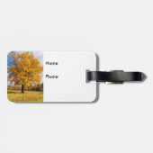 Autumn Yellow Sugar Maple Bagagelabel (Achterkant horizontaal)