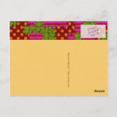 Autumn Zebra Pixel Art Briefkaart (Achterkant)