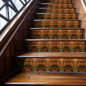 Autumnal Elegance Art Nouveau Tegeltje