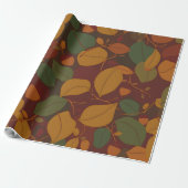 Autumnal Elegance Wrapping Paper Cadeaupapier (Uitgerold)