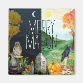 Autumnal Equinox Mabon Wiccan Magneet (Voorkant)