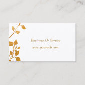 Autumnal fascinerend Floral flow in de tuin Visitekaartje (Achterkant)