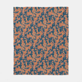 Autumnal Floral Fleece Blanket - Cozy Fall Decor Deken