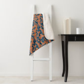 Autumnal Floral Sherpa Blanket - Cozy Fall Decor Deken (In situ)