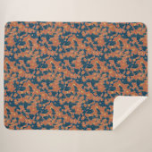 Autumnal Floral Sherpa Blanket - Cozy Fall Decor Sherpa Deken (Voorkant (horizontaal))