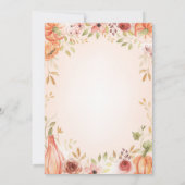 Autumnal Gratitude List A to Z Thanksgiving Card Kaart (Achterkant)