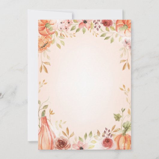 Autumnal Gratitude List A to Z Thanksgiving Card Kaart (Achterkant)