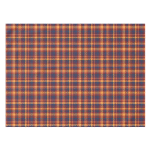 Autumnal Herfst Earth Tones Rustic Plaid Pattern Tafelkleed (Voorkant (Horizontaal))