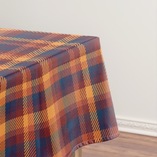Autumnal Herfst Earth Tones Rustic Plaid Pattern Tafelkleed (Voorbeeld)
