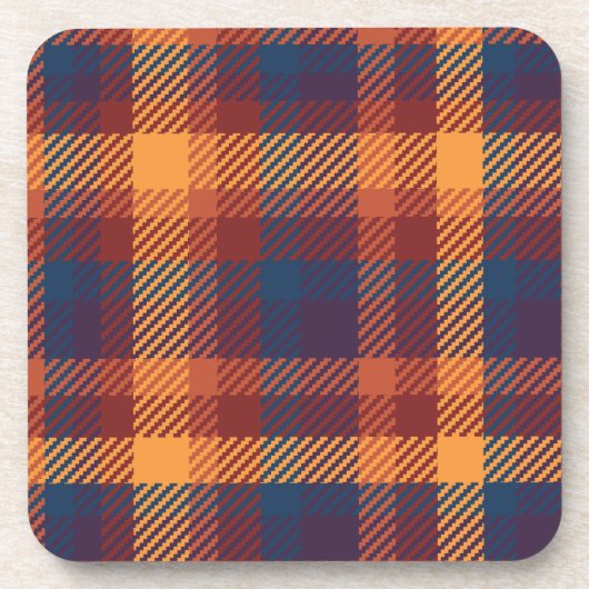 Autumnal Hues Tweed Pset Pattern Bier Onderzetter (Voorkant)