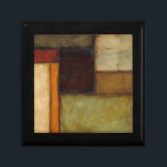 Autumnal Impressionist van Jennifer Goldberger Cadeaudoosje<br><div class="desc">Nachtelijke kleuren permeeren dit impressionistische schilderij van Jennifer Goldberger. Rood,  bruin,  geelbruin en donker oranje bevolken de geometrische panelen die de achtergrond van dit stuk vormen. Koop vandaag nog een kopie!</div>