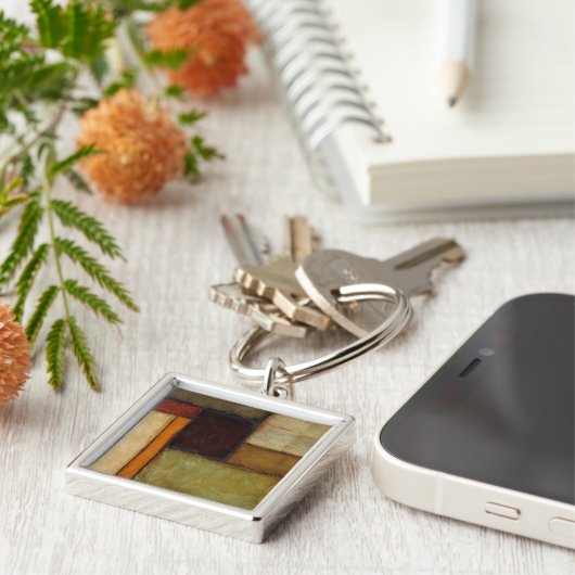 Autumnal Impressionist van Jennifer Goldberger Sleutelhanger (Zijkant)