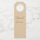 Autumnal Landscape Sunset Bottle Hanger Labels (Achterkant)