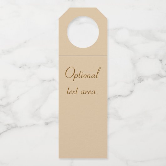 Autumnal Landscape Sunset Bottle Hanger Labels (Achterkant)