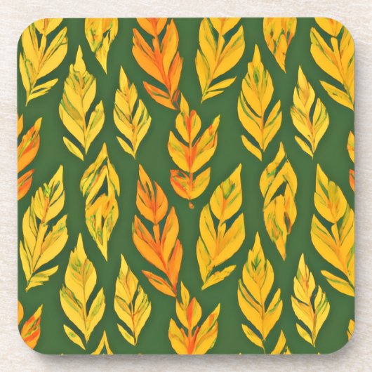 Autumnal Leaf Symphony Bier Onderzetter (Voorkant)