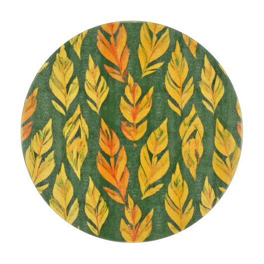 Autumnal Leaf Symphony Snijplank (Voorkant)